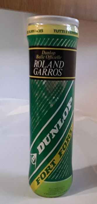 Caixa plástica vazia bolas ténis Dunlop Fort