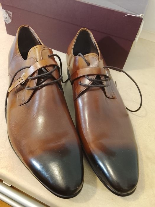 Prada oryginalne luxury skórzane eleganckie buty męskie