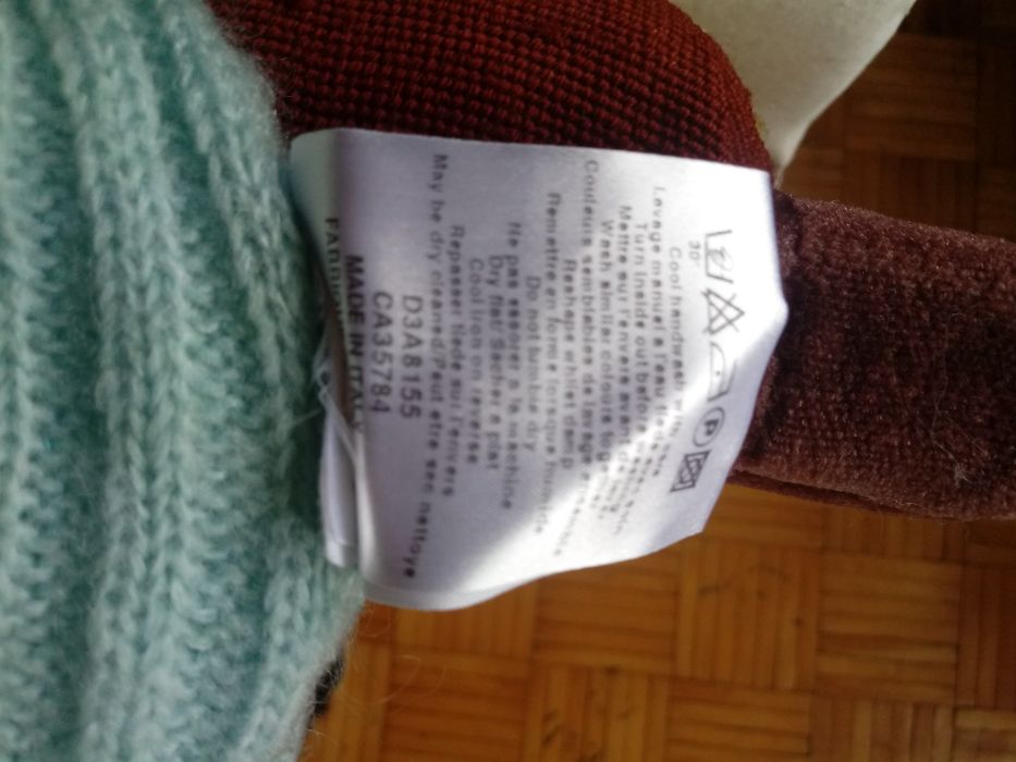 Sweter sweterek błękitny r M/L narzutka