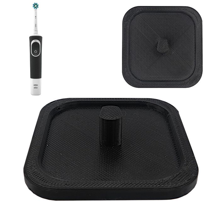 Stojak Uchwyt Na 1 Szczoteczke Do Zębów Czarny Solidnie Wykonany