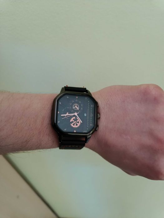 Класичний чоловічий годинник Skmei 1963 Чорний з Золотистим