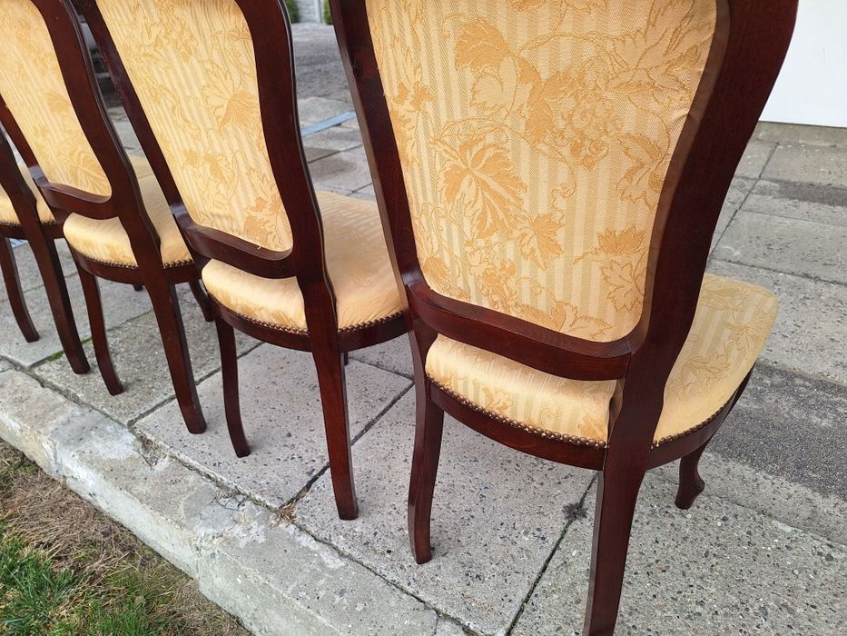 4 krzesła stylowe ludwika piękne