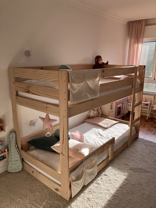 Beliche Montessori da Lufe em madeira maciça (90x190), em excelente estado