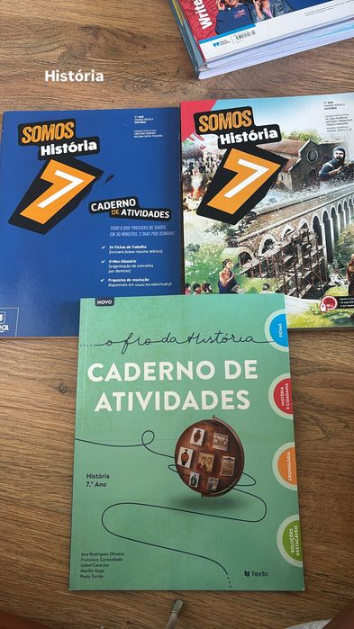 Manuais + livros de fichas 7 Ano NOVOS