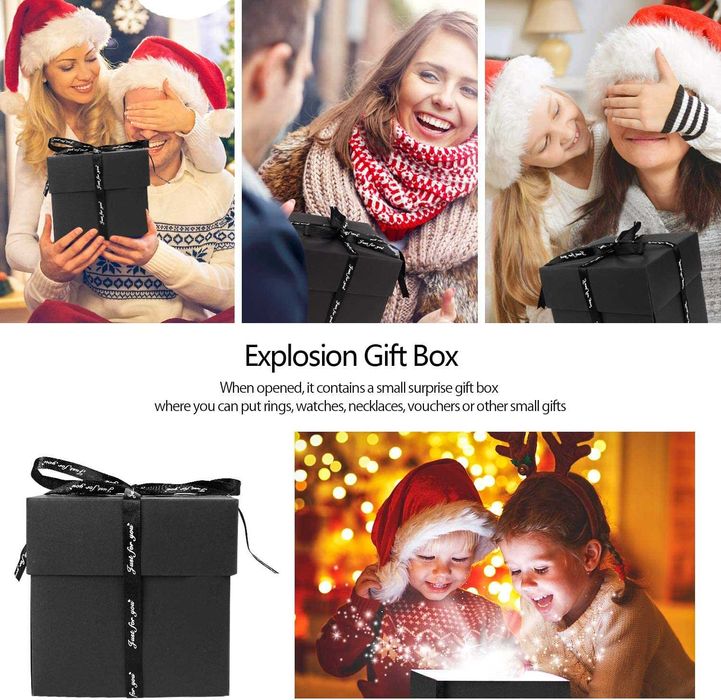 Caixa de presente de bricolage, álbum de fotos