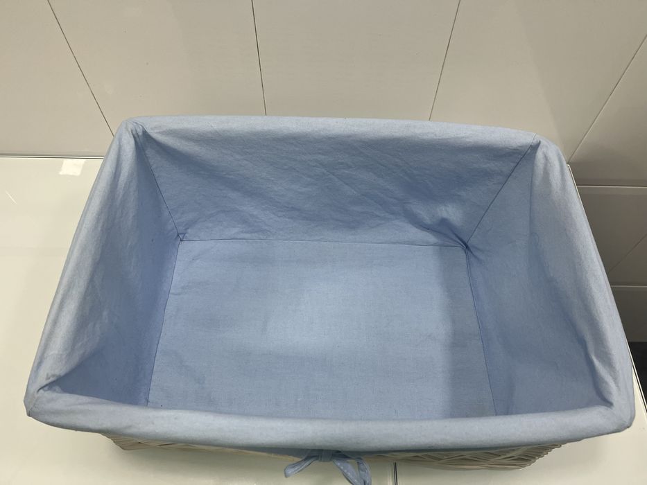 Cesto de Verga  em branco criança 50 cm