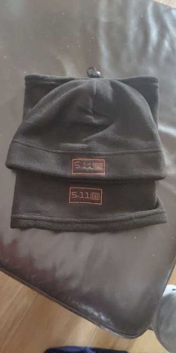 Gorro e Gola Polar Preto - Novo - 2 em 1