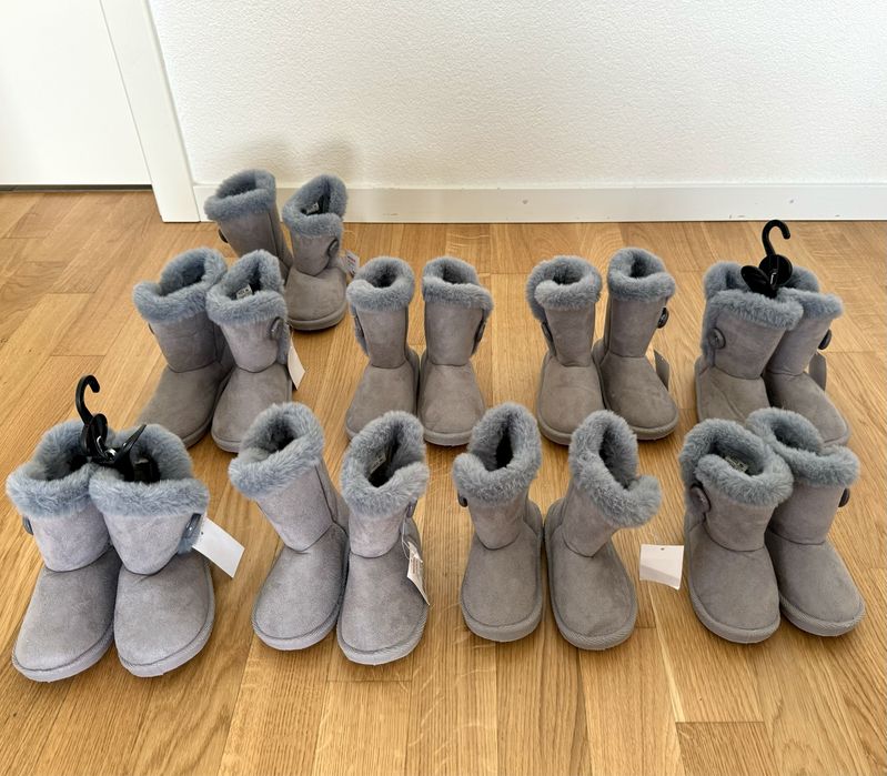 Детские зимние сапожки для девочки 22, 25, 26, 27