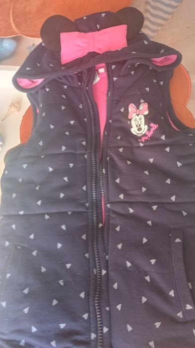 Kurtka bezrękawnik dla dziewczynki