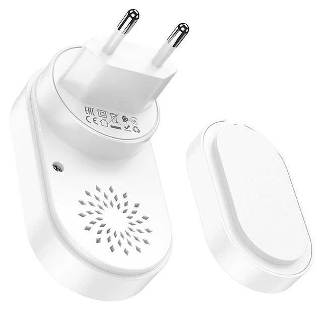 Бездротовий дверний дзвінок Hoco HI25 радіус дії 150 метрів 60 мелодій