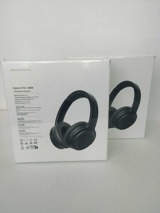 SoundPEATS Space Pro Bluetooth 5.4 Бездротові з ANC 40+10 мм Black