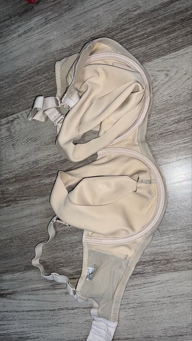 Beżowy ciałowy Biustonosz do karmienia elam 80 G