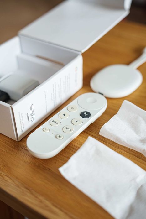 chromecast 4k | komplet | jak nowy