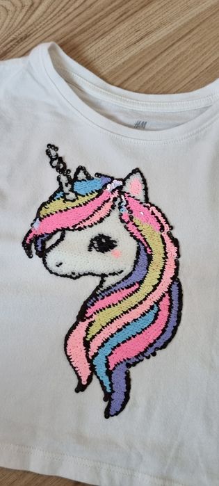 T-shirt unicorn  roz.104 H&M