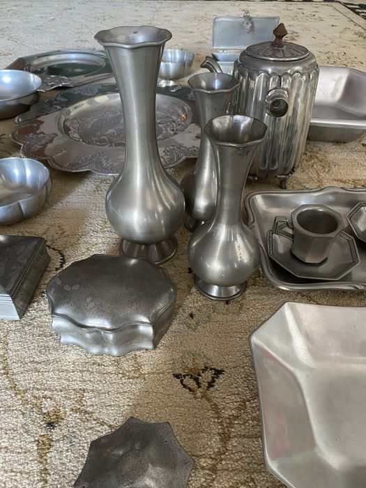 Pratos, Jarras e caixa de Estanho437558015112652807