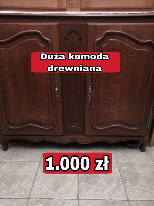 Komoda drewniana na nóżkach