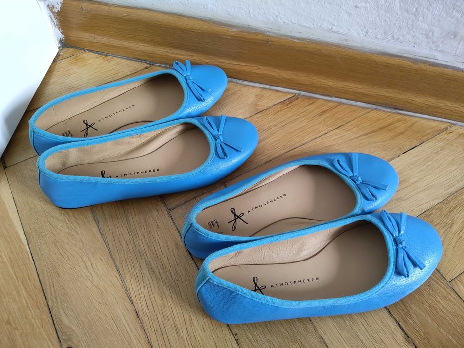 Buty, balerinki, dwie pary za 30 zł.