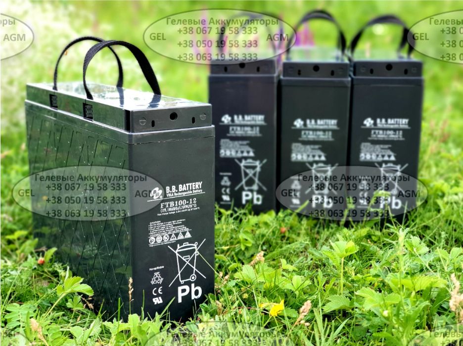Гелевый аккумулятор 100A AGM тяговый для лодки, электромотора, коляски