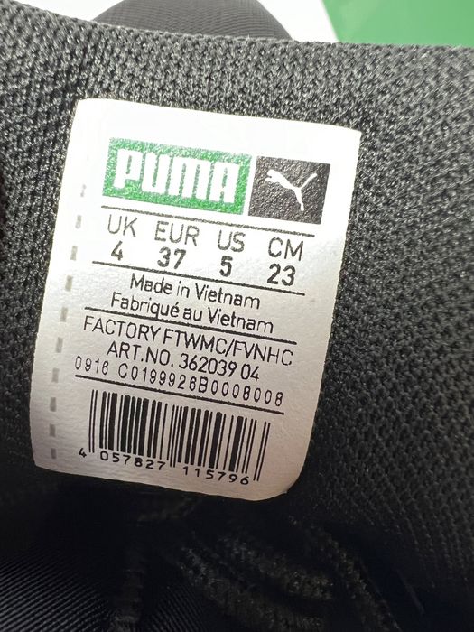 Nowe sneakersy damskie Puma BOG Sock Elemental czarno biale 37 outlet