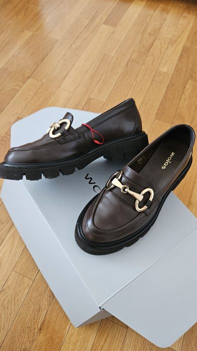 Mokasyny ze skóry marki Wojas rozmiar 37. Nowe