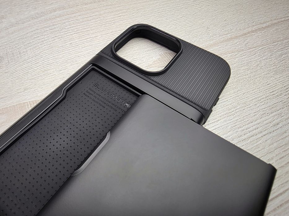 Чохол-гаманець Spigen Slim Armor CS Black для Apple iPhone 15 Pro Max