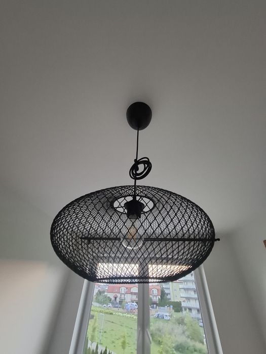 2 x Lampa sufitowa czarna metal