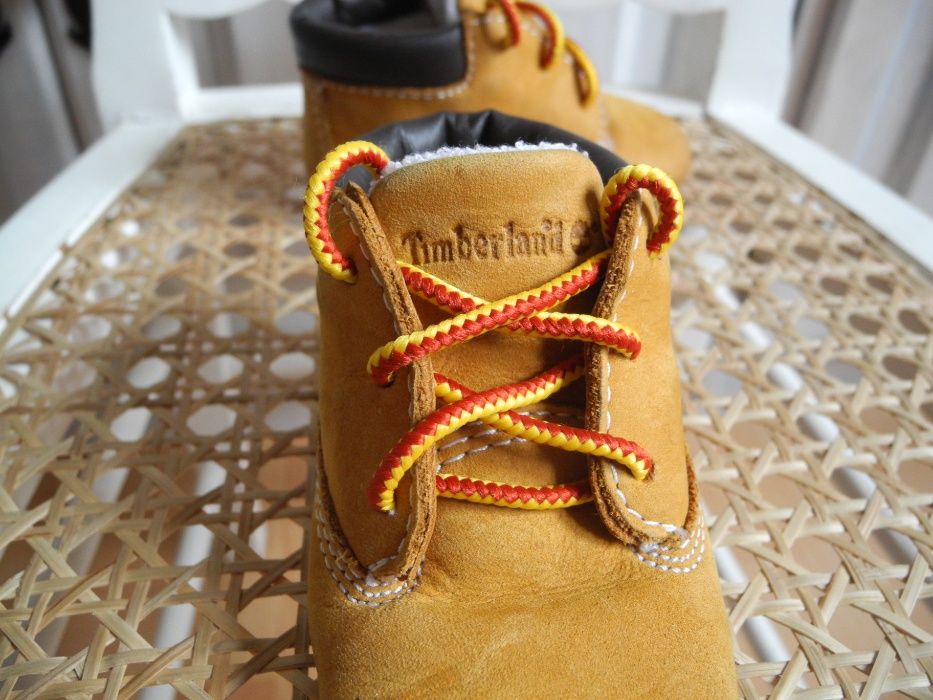 Timberland Skórkowe Skórzane buciki buty trzewiki niechodki