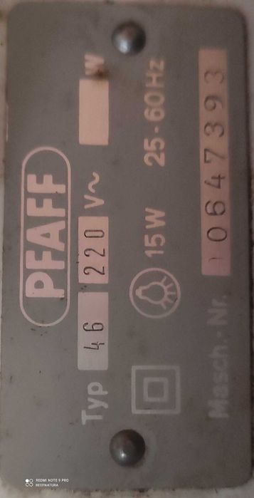 Maquina de Costura PFAFF 46