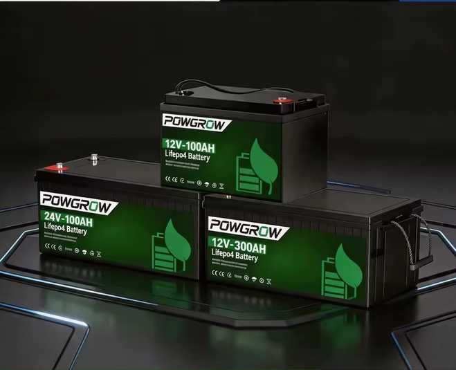 2 x POWGROW LiFePo4 Bateria 12V 100AH (200Ah)