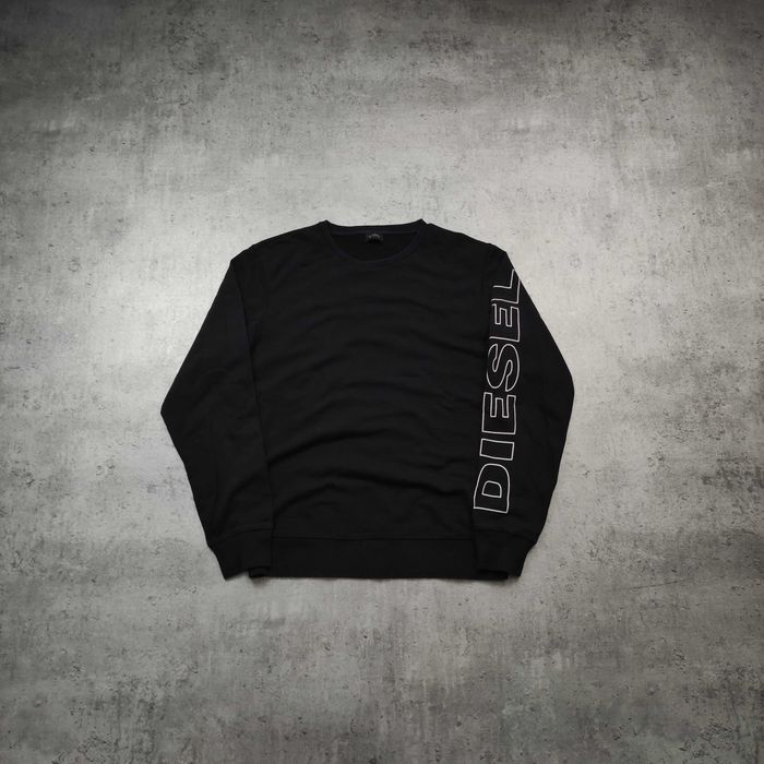 MĘSKA Bluza PREMIUM Czarna Duże Logo Rękaw Bawełna Elegancka Casual