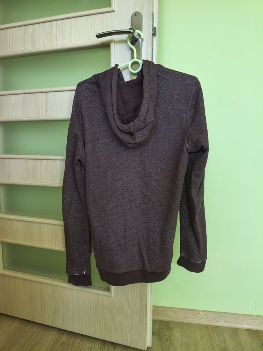 Bluza z kapturem H&M, bordowa, rozmiar S