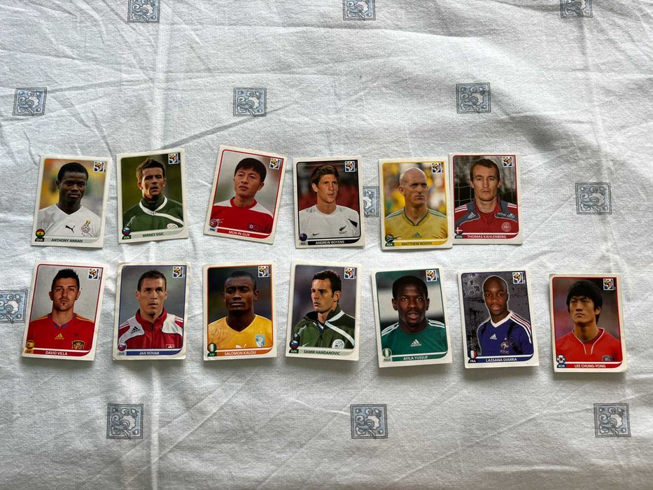 Cromos autocolantes mundial futebol masculino 2010 Panini - como novos