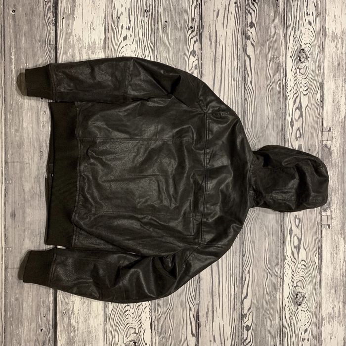 Кожаная куртка Conbipel Brown Duffle Hooded Flight Bomber Alpha Pilot