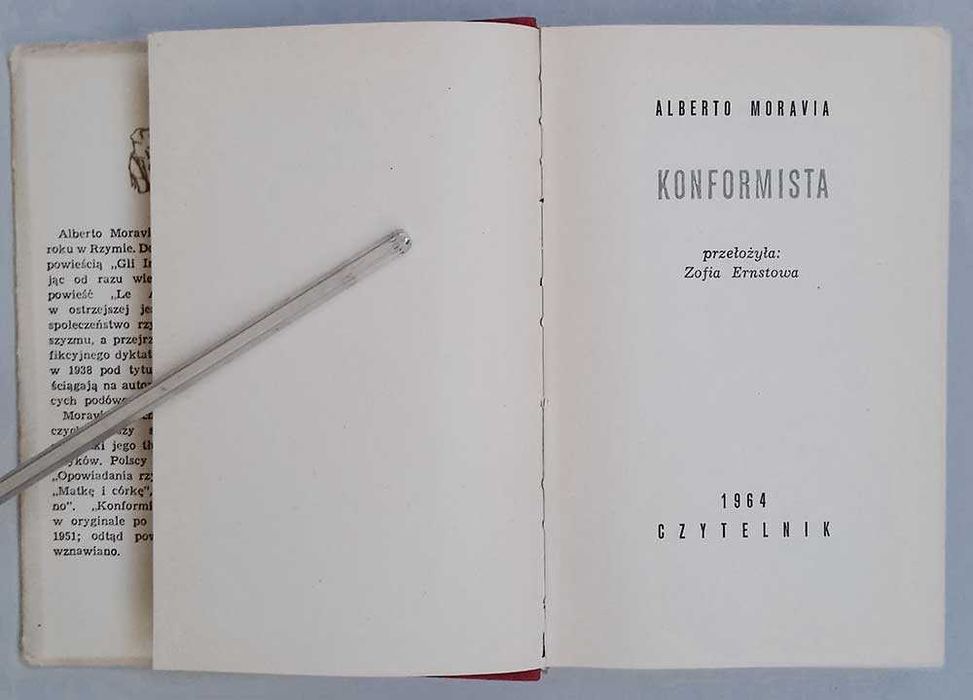 Konformista Alberto Moravia Seria Nike Czytelnik 1964