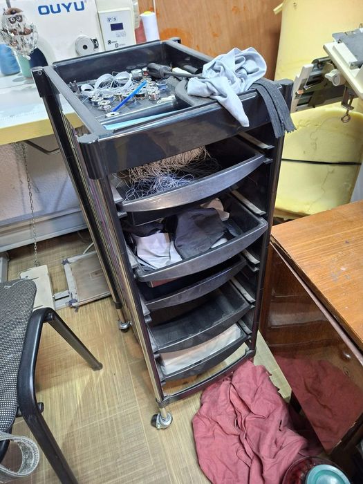 Тележка стойка стелаж комод с выдвижными ящиками на колесиках