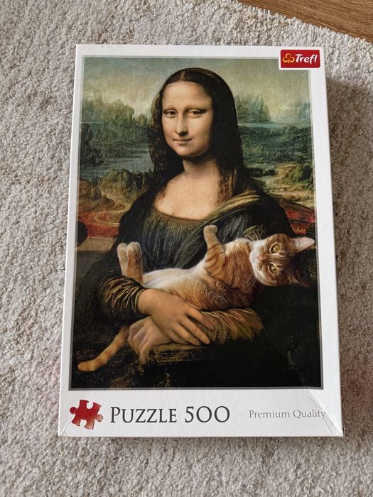 Пазли Мона Ліза з котом на 500 шт