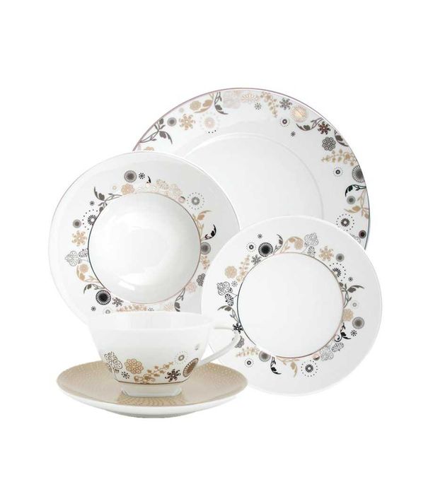 Serviço de Jantar FLOWER RAIN PLATINA da SPAL