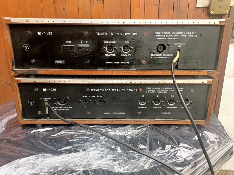 Kleopatra Unitra Diora zestaw tuner TST-102 i wzmacniacz WST-102 + kolumny