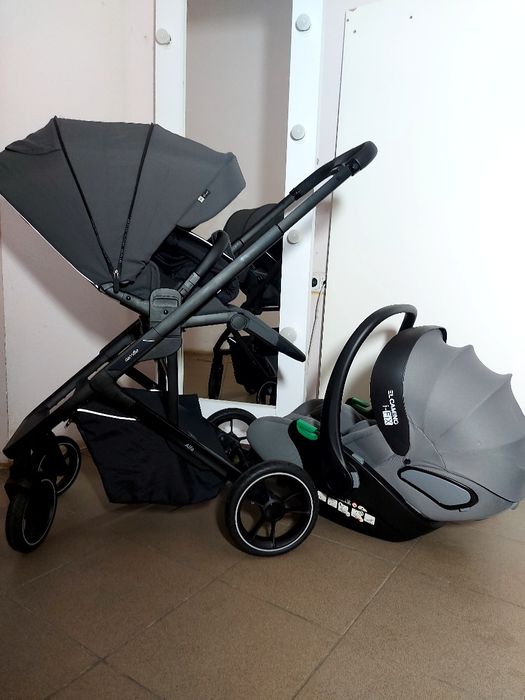 Коляска реверсна CARRELLO alfa +автолюлька EL.CAMINO I-FIX