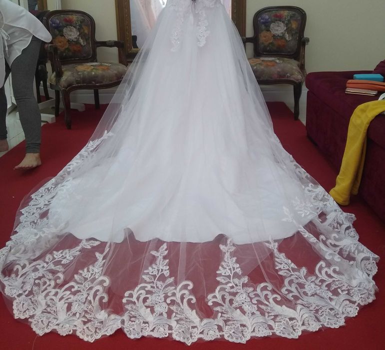 Suknia ślubna księżniczka (XS) - stan idealny