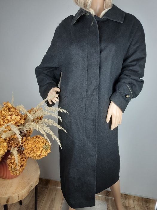 Długi płaszcz wełniany klasyczny na zimę kurtka zimowa płaszczyk Bauer