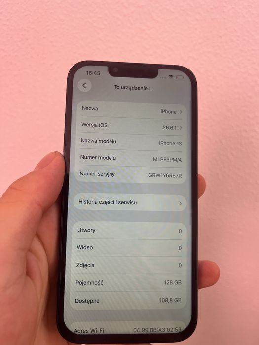 iPhone 13 128 GB – 100% baterii
