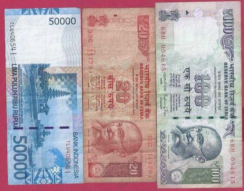 NOTAS  3   INDIA  E INDONESIA  VALORES E DATAS DIFERENTES