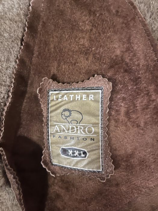 Kożuch długi . Skóra prawdziwa . XXL