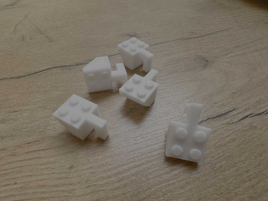 10x Uchwyt na figurki LEGO do tablicy IKEA SKÅDIS - mocny plastik