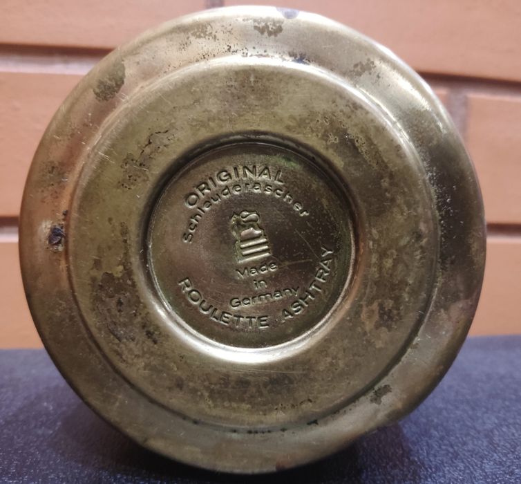 Cinzeiro antigo Roulette Ashtray Schleuderrascher original