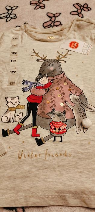 Sprzedam nową bluzkę zimowa w rozmiarze 122 firmy cool club