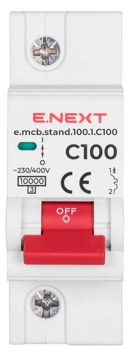 Wyłącznik nadprądowy STAND C100 1p 100A10kA