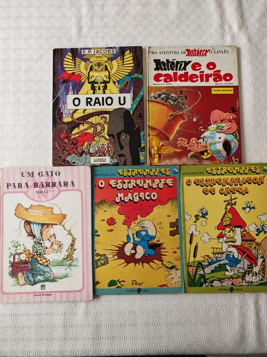 Livros de Banda Desenhada Smurfs (2), Astérix e Outros