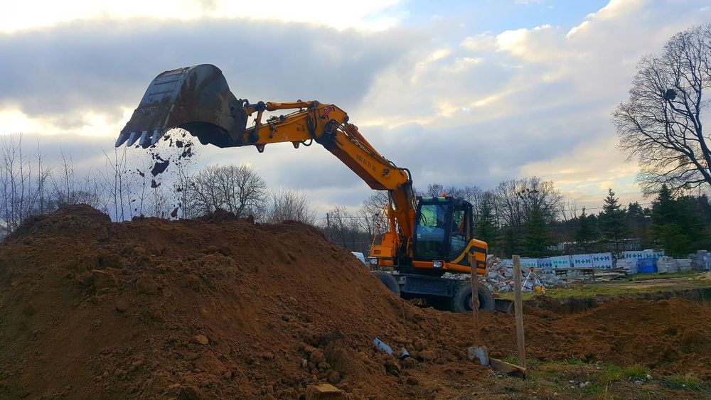 Prace ziemne,wykopy fundamenty wymiana gruntu koparka stan sso dachy